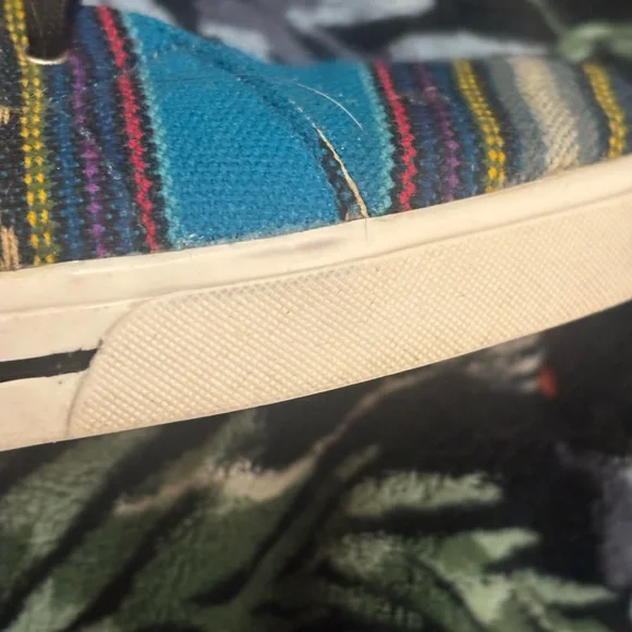 Inkkas Multicolor Striped High-Top Sneakers Handmade In Peru - Picture 5 of 12